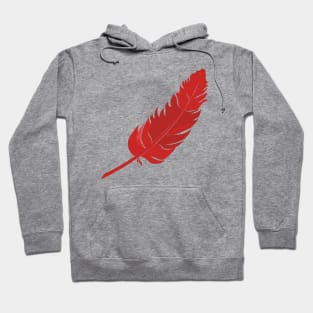 Red Parrot Feather Hoodie